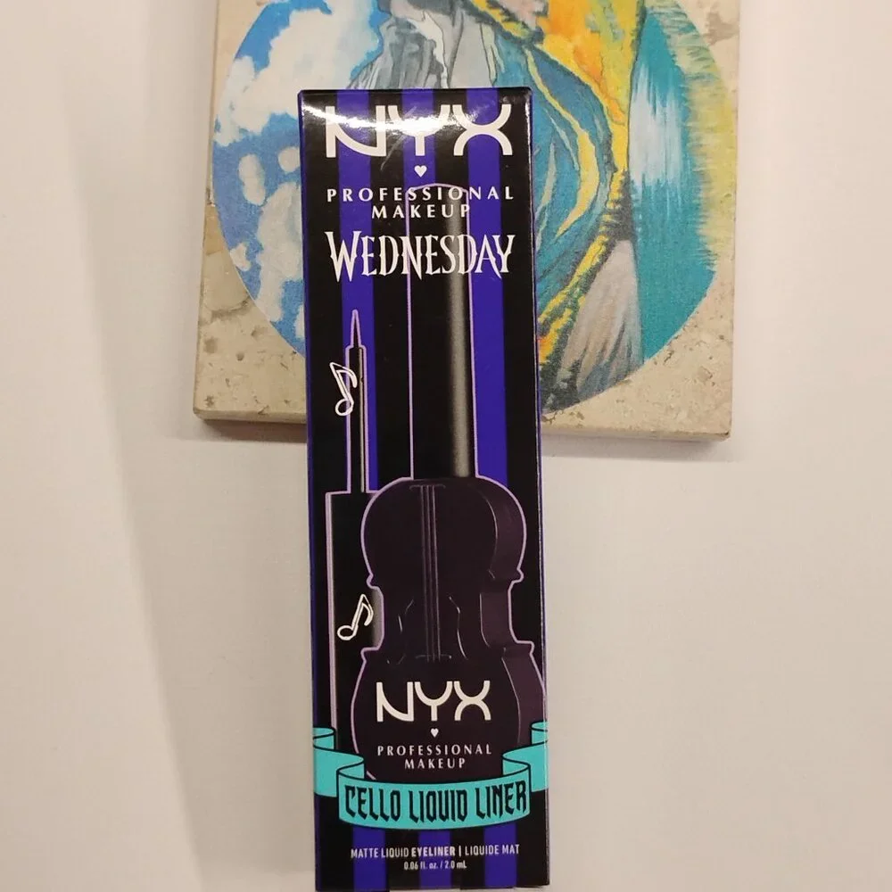 NYX Professional Makeup Wednesday Cello Vivid Matte Liquid Eyeliner - Raven